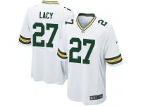 Men Nike NFL Green Bay Packers #27 Eddie Lacy Road White Game Jersey