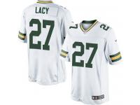Men Nike NFL Green Bay Packers #27 Eddie Lacy Road White Limited Jersey