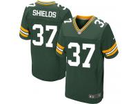 Men Nike NFL Green Bay Packers #37 Sam Shields Authentic Elite Home Green Jersey