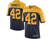 Men Nike NFL Green Bay Packers #42 Morgan Burnett Navy Blue Game Jersey