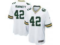 Men Nike NFL Green Bay Packers #42 Morgan Burnett Road White Limited Jersey