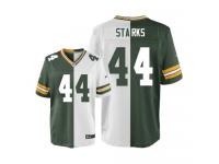 Men Nike NFL Green Bay Packers #44 James Starks TeamRoad Two Tone Limited Jersey