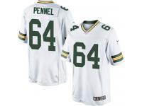 Men Nike NFL Green Bay Packers #64 Mike Pennel Road White Limited Jersey