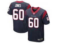Men Nike NFL Houston Texans #60 Ben Jones Authentic Elite Home Navy Blue Jersey
