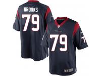 Men Nike NFL Houston Texans #79 Brandon Brooks Home Navy Blue Limited Jersey