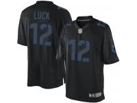 Men Nike NFL Indianapolis Colts #12 Andrew Luck Black Impact Limited Jersey