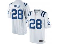 Men Nike NFL Indianapolis Colts #28 Greg Toler Road White Limited Jersey