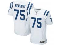 Men Nike NFL Indianapolis Colts #75 Jack Mewhort Authentic Elite Road White Jersey