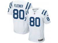 Men Nike NFL Indianapolis Colts #80 Coby Fleener Authentic Elite Road White Jersey