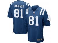 Men Nike NFL Indianapolis Colts #81 Andre Johnson Home Royal Blue Game Jersey