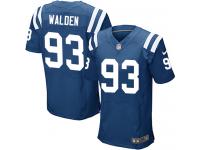 Men Nike NFL Indianapolis Colts #93 Erik Walden Authentic Elite Home Royal Blue Jersey