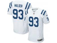 Men Nike NFL Indianapolis Colts #93 Erik Walden Authentic Elite Road White Jersey