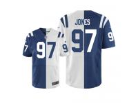 Men Nike NFL Indianapolis Colts #97 Arthur Jones TeamRoad Two Tone Limited Jersey