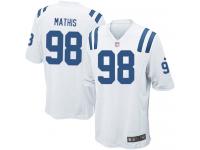 Men Nike NFL Indianapolis Colts #98 Robert Mathis Road White Game Jersey