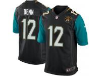 Men Nike NFL Jacksonville Jaguars #12 Arrelious Benn Black Game Jersey