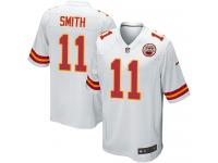 Men Nike NFL Kansas City Chiefs #11 Alex Smith Road White Game Jersey