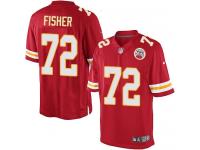 Men Nike NFL Kansas City Chiefs #72 Eric Fisher Home Red Limited Jersey