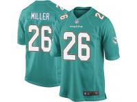 Men Nike NFL Miami Dolphins #26 Lamar Miller Home Aqua Green Game Jersey