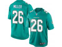 Men Nike NFL Miami Dolphins #26 Lamar Miller Home Aqua Green Limited Jersey
