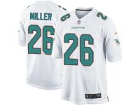 Men Nike NFL Miami Dolphins #26 Lamar Miller Road White Game Jersey
