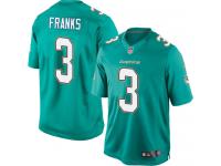 Men Nike NFL Miami Dolphins #3 Andrew Franks Home Aqua Green Limited Jersey