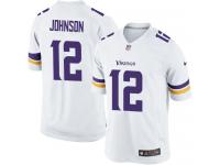 Men Nike NFL Minnesota Vikings #12 Charles Johnson Road White Limited Jersey