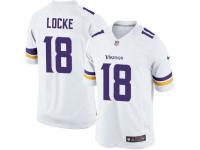 Men Nike NFL Minnesota Vikings #18 Jeff Locke Road White Limited Jersey