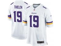Men Nike NFL Minnesota Vikings #19 Adam Thielen Road White Game Jersey