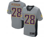 Men Nike NFL Minnesota Vikings #28 Adrian Peterson Grey Shadow Limited Jersey
