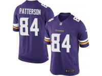 Men Nike NFL Minnesota Vikings #84 Cordarrelle Patterson Home Purple Limited Jersey