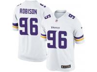 Men Nike NFL Minnesota Vikings #96 Brian Robison Road White Limited Jersey
