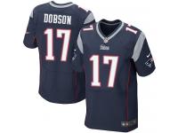 Men Nike NFL New England Patriots #17 Aaron Dobson Authentic Elite Home Navy Blue Jersey