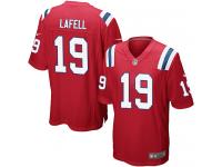 Men Nike NFL New England Patriots #19 Brandon LaFell Red Game Jersey