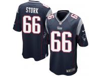 Men Nike NFL New England Patriots #66 Bryan Stork Home Navy Blue Game Jersey