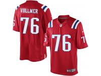 Men Nike NFL New England Patriots #76 Sebastian Vollmer Red Limited Jersey