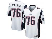 Men Nike NFL New England Patriots #76 Sebastian Vollmer Road White Limited Jersey