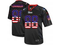Men Nike NFL New England Patriots #88 Scott Chandler Black USA Flag Fashion Limited Jersey