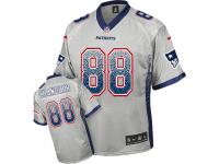 Men Nike NFL New England Patriots #88 Scott Chandler Grey Drift Fashion Limited Jersey