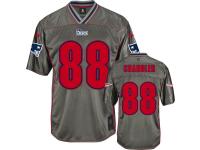 Men Nike NFL New England Patriots #88 Scott Chandler Grey Vapor Limited Jersey