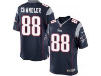 Men Nike NFL New England Patriots #88 Scott Chandler Home Navy Blue Limited Jersey