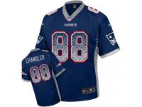 Men Nike NFL New England Patriots #88 Scott Chandler Navy Blue Drift Fashion Limited Jersey