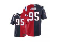 Men Nike NFL New England Patriots #95 Chandler Jones Team Two Tone Limited Jersey