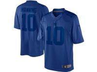 Men Nike NFL New York Giants #10 Eli Manning Royal Blue Drenched Limited Jersey