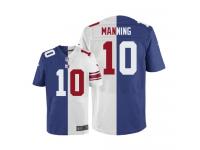 Men Nike NFL New York Giants #10 Eli Manning TeamRoad Two Tone Limited Jersey