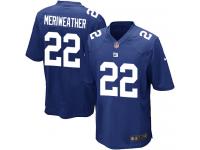 Men Nike NFL New York Giants #22 Brandon Meriweather Home Royal Blue Game Jersey