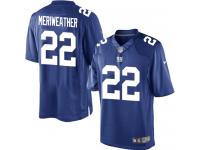 Men Nike NFL New York Giants #22 Brandon Meriweather Home Royal Blue Limited Jersey