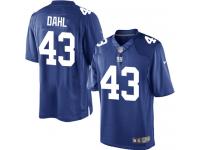 Men Nike NFL New York Giants #43 Craig Dahl Home Royal Blue Limited Jersey