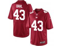 Men Nike NFL New York Giants #43 Craig Dahl Red Limited Jersey