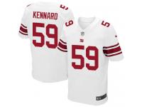 Men Nike NFL New York Giants #59 Devon Kennard Authentic Elite Road White Jersey