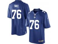 Men Nike NFL New York Giants #76 Chris Snee Home Royal Blue Limited Jersey